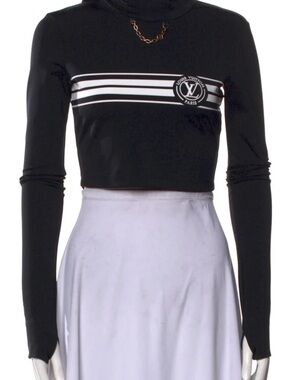 Louis Vuitton 2023 Mock Neck Crop Top